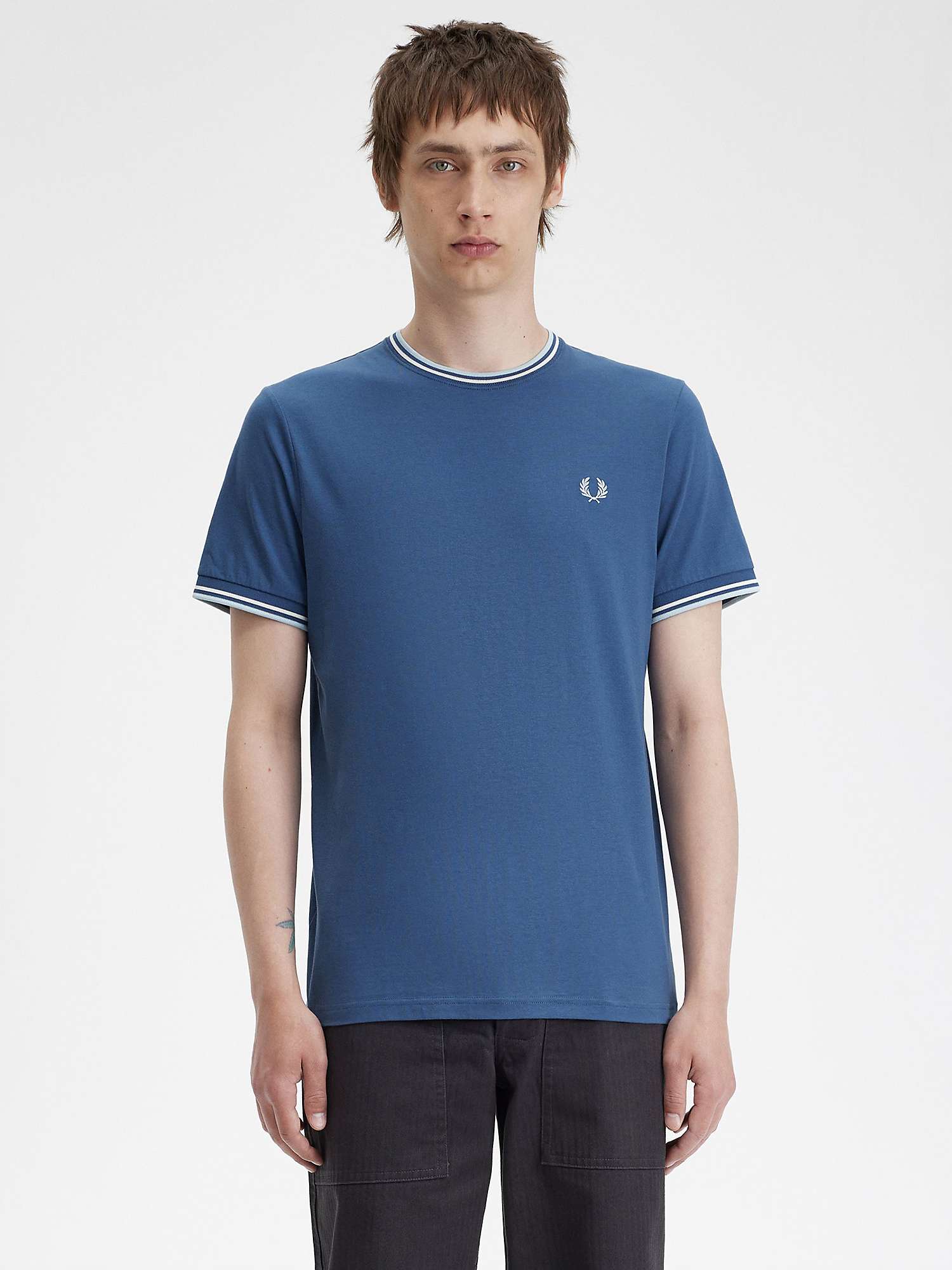Buy Fred Perry Twin Tipped Crew Neck T-Shirt Online at johnlewis.com