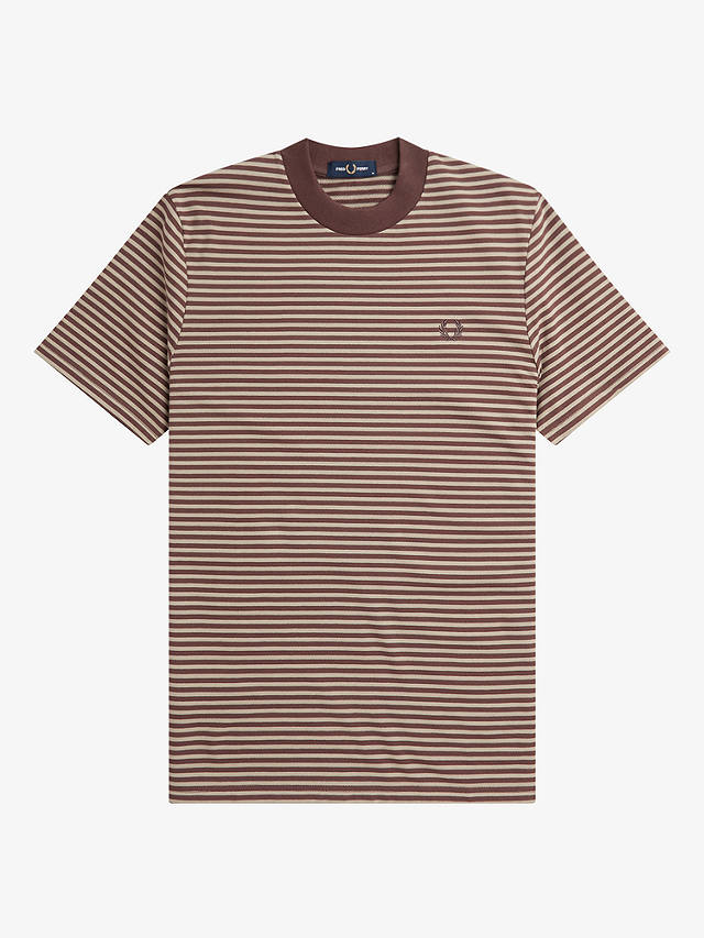 Fred Perry Stripe Heavy T-Shirt, Red/Multi