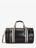 Fred Perry Classic Barrel Bag, Black/Ecru