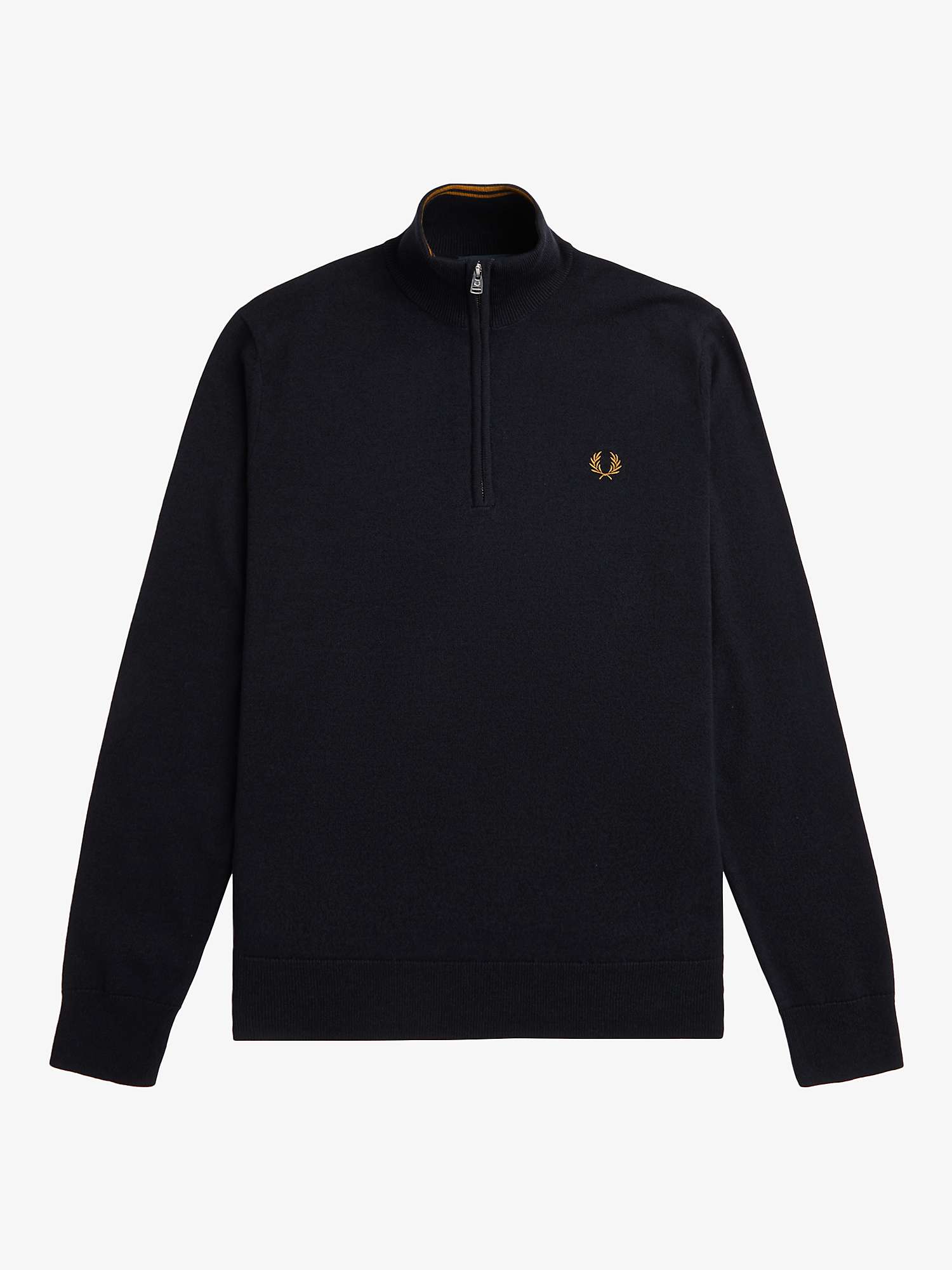 Buy Fred Perry Classic Half Zip Jumper, Navy Online at johnlewis.com