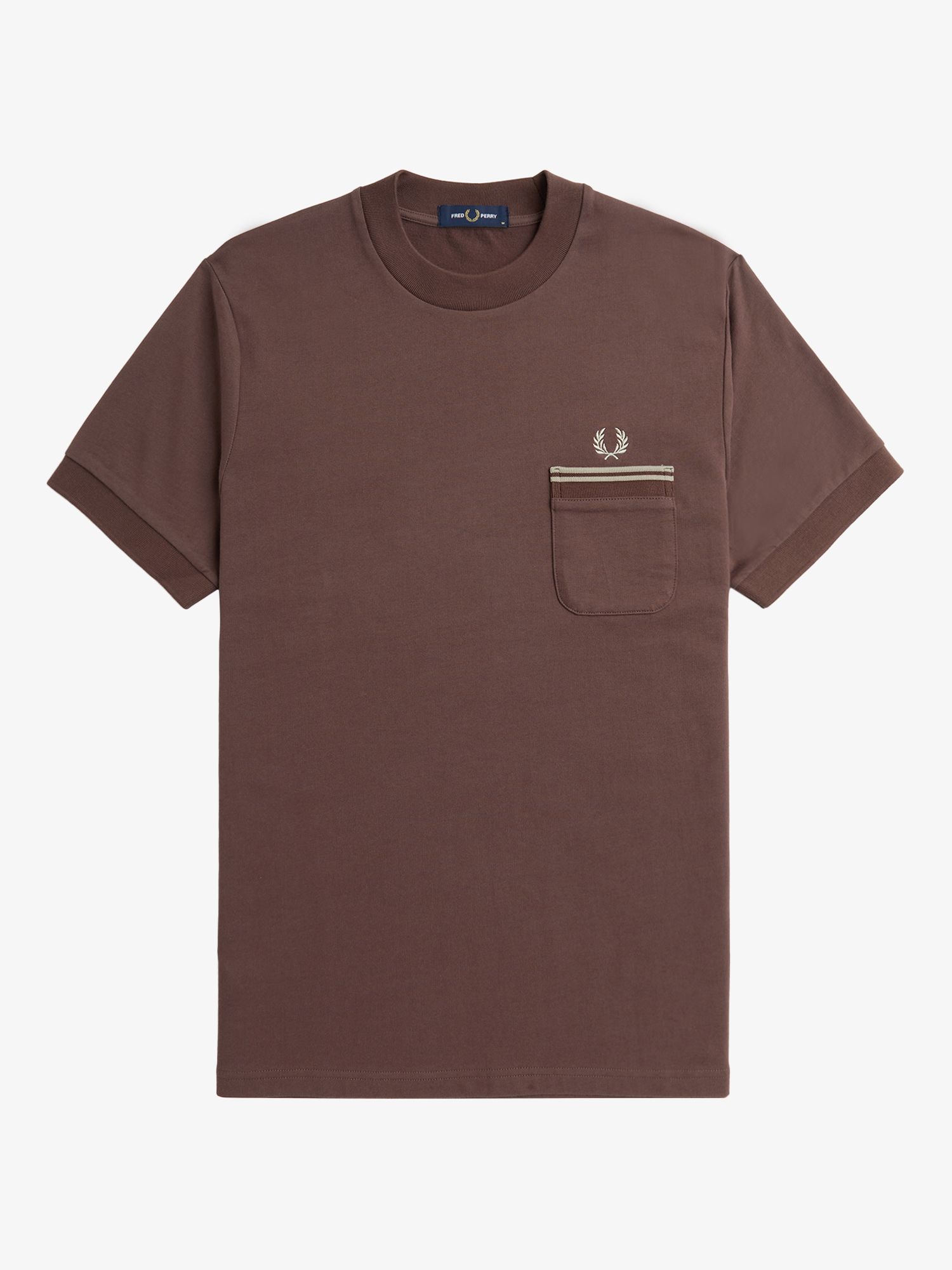 Fred Perry Cotton Crew Neck T-Shirt, Red, M