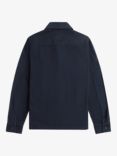 Fred Perry Herringbone Overshirt, Navy