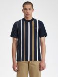 Fred Perry Grad Stripe T-Shirt, Navy/Multi
