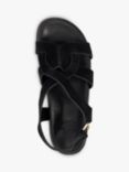 Dune Loupin Suede Sandals, Black