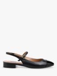 Dune Hayes Leather Round Slingback Shoes