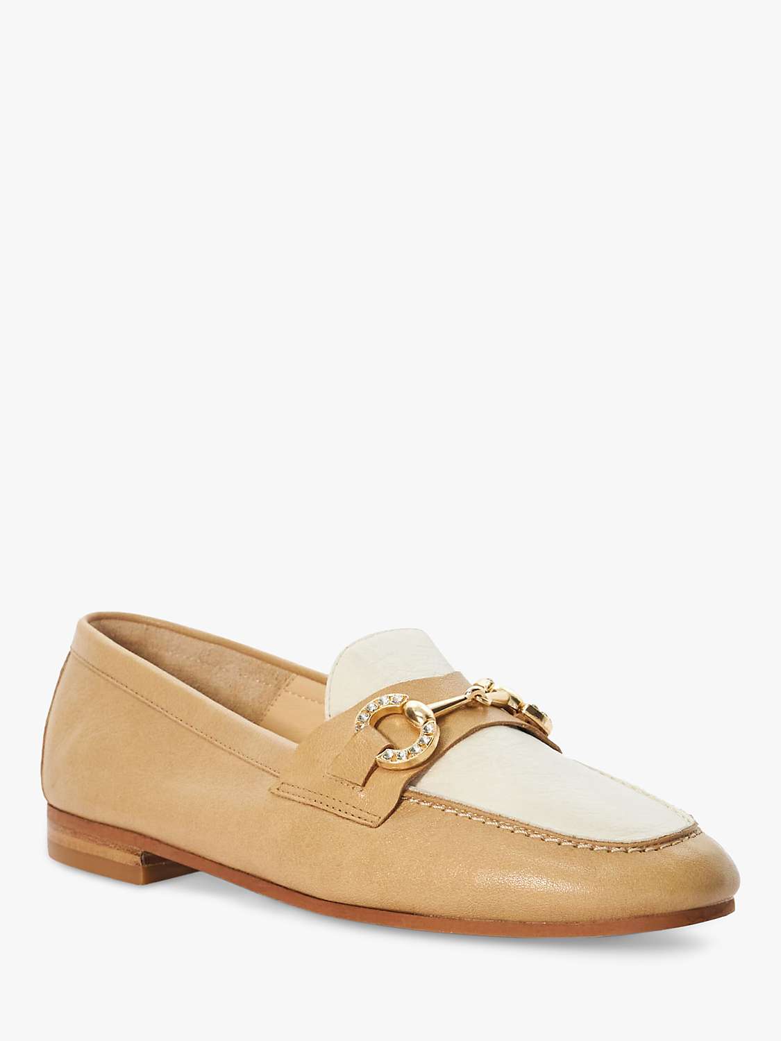 Buy Dune Gemstone Detail Leather Loafers Online at johnlewis.com