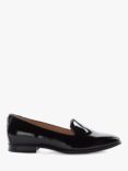 Dune Glassi Patent Loafers, Black