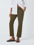 PAIGE Mayslie Straight Leg Ankle Length Trousers, Vintage Olive Meadow