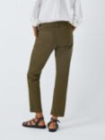 PAIGE Mayslie Straight Leg Ankle Length Trousers, Vintage Olive Meadow