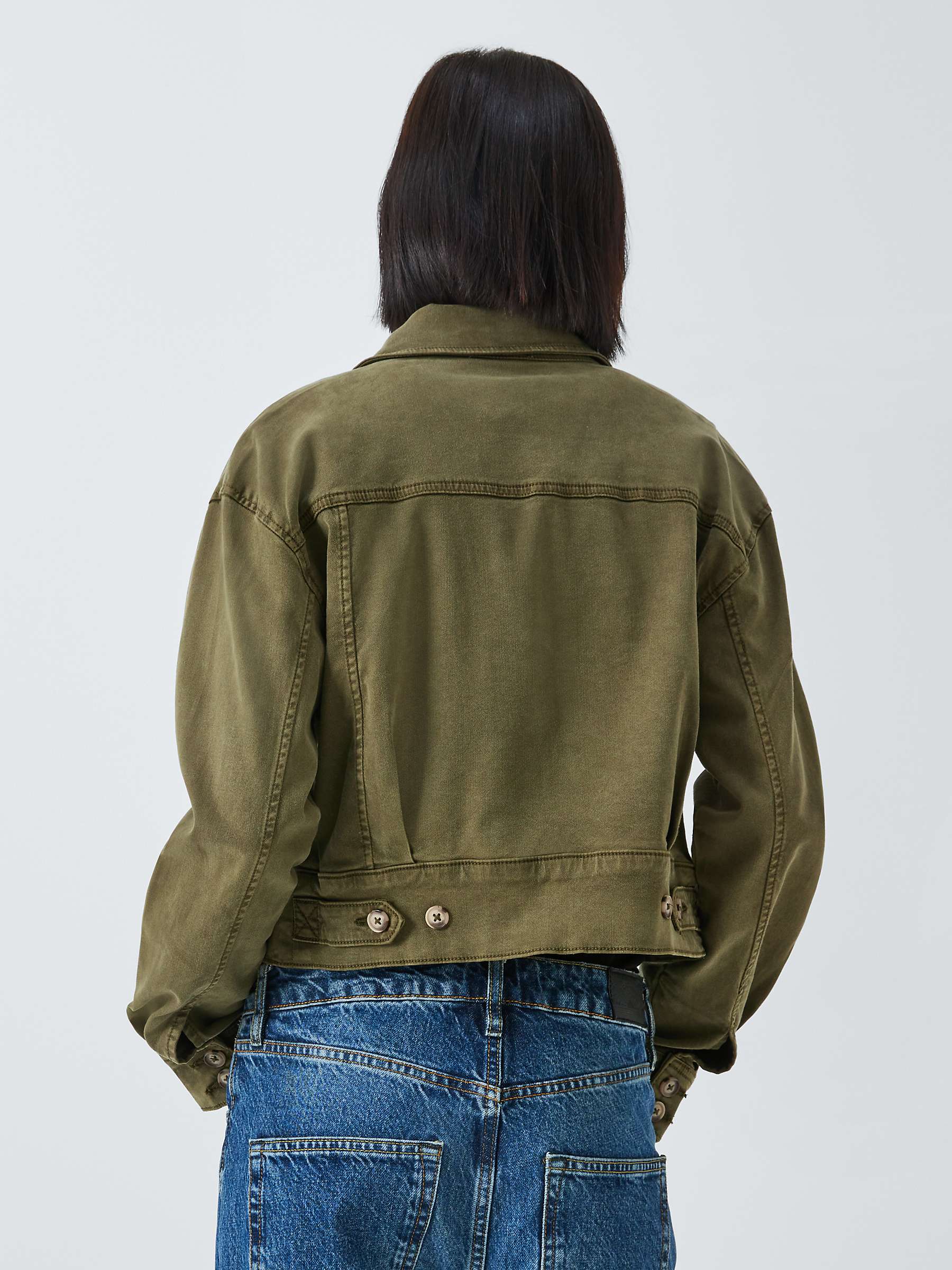 Buy PAIGE Cerra Jacket, Vintage Military Green Online at johnlewis.com