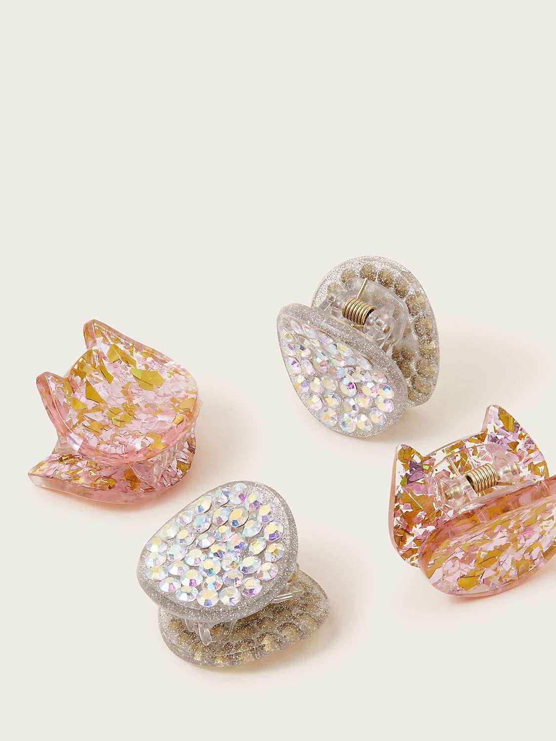 Buy Monsoon Kids' Glitter Sparkle Claw Clips, Pack of 4, Multi Online at johnlewis.com