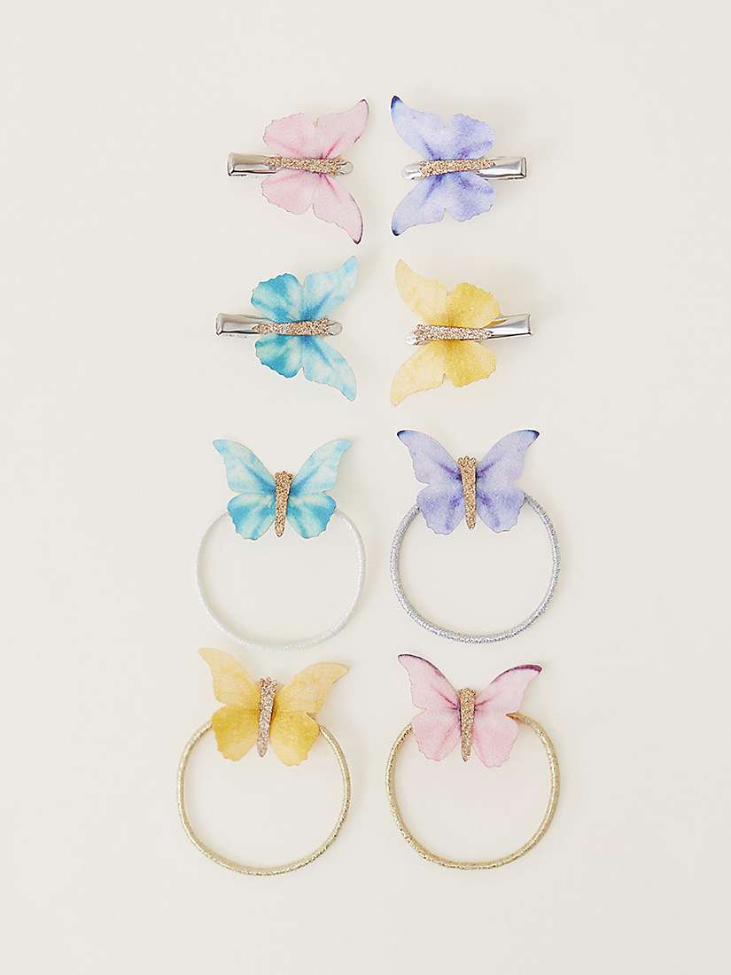 Buy Monsoon Kids' Butterfly Hair Accessory Set, Multi Online at johnlewis.com