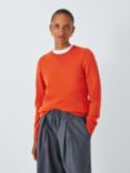 John Lewis Cashmere Crew Neck Jumper, Dusty Orange