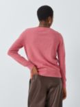 John Lewis Cashmere V-Neck Jumper, Old Rose