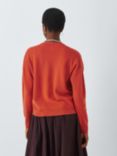 John Lewis Cashmere V-Neck Cardigan, Dusty Orange