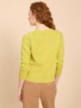 White Stuff Lulu Organic Cotton Cardigan, Brt Yellow