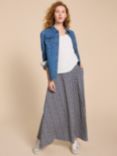White Stuff Jada Ecovero Maxi Skirt, Blue/Multi
