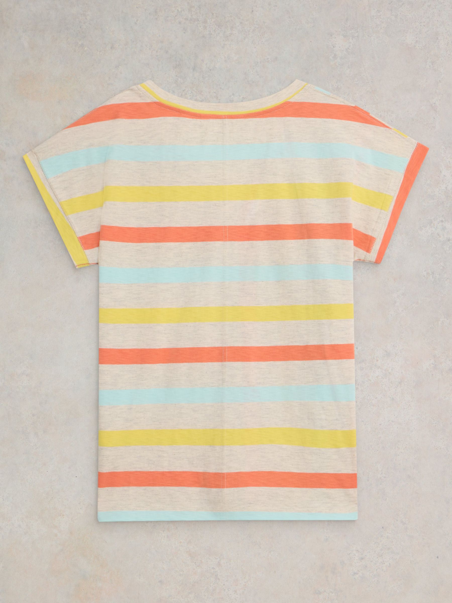 Buy White Stuff Nelly Stripe Cotton T-Shirt, Natural/Multi Online at johnlewis.com