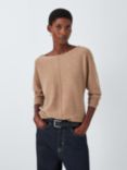 John Lewis Dolman Cashmere Jumper, Camel