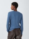 John Lewis Cashmere Crew Neck Jumper, Blue Denim