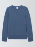 John Lewis Cashmere Crew Neck Jumper, Blue Denim