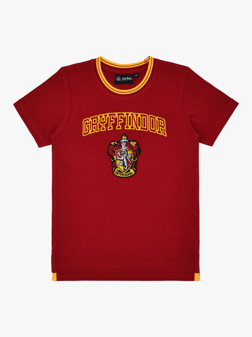 Fabric Flavours Kids' Harry Potter Gryffindor Short Sleeve T-Shirt, Red Burgundy, 3-4 years