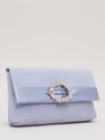 Phase Eight Embellished Slim Clutch Bag, Pale Blue