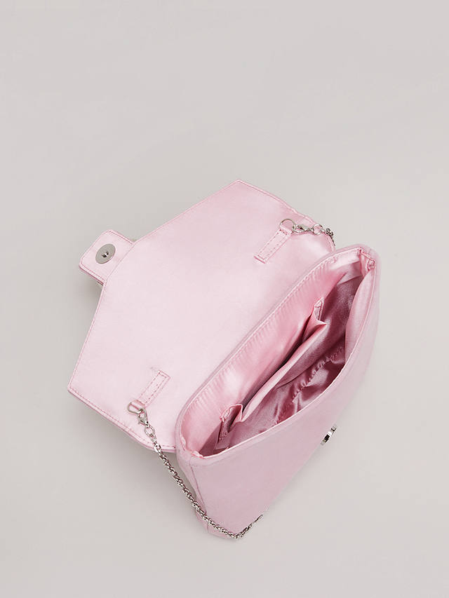 Phase Eight Embellished Clutch Bag, Pale Pink