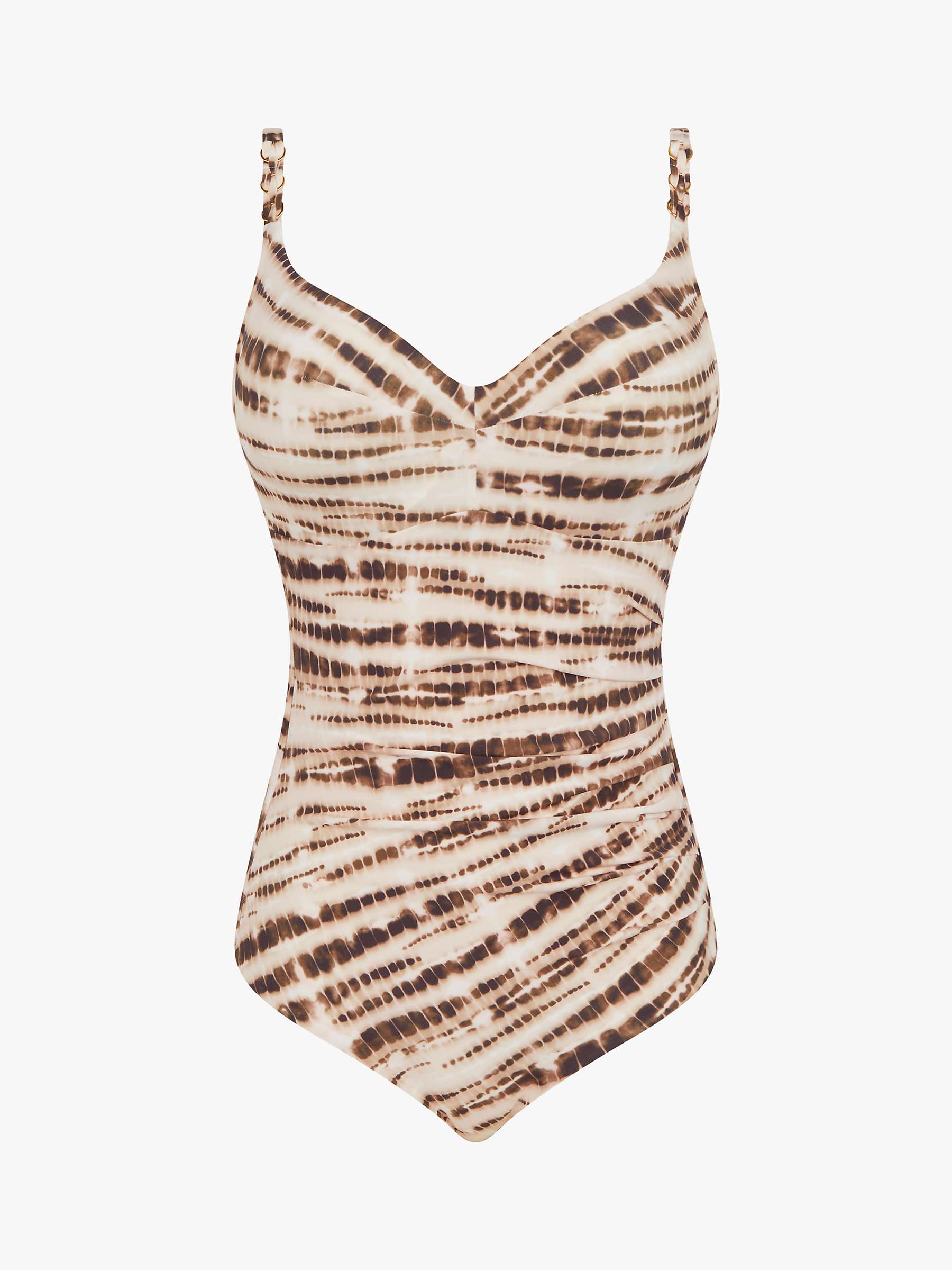 Buy Chantelle Emblem Underwired Swimsuit, Python Print Online at johnlewis.com