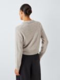 John Lewis Cashmere Lofty Knit Cardigan, Toast