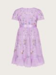 Monsoon Kids' Tula Tulle Floral Embellished Occasion Dress, Lilac