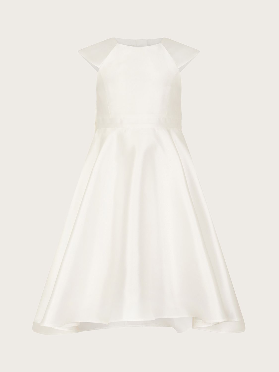 Buy Monsoon Kids' Cordelia Duchess Satin Dress, Ivory Online at johnlewis.com