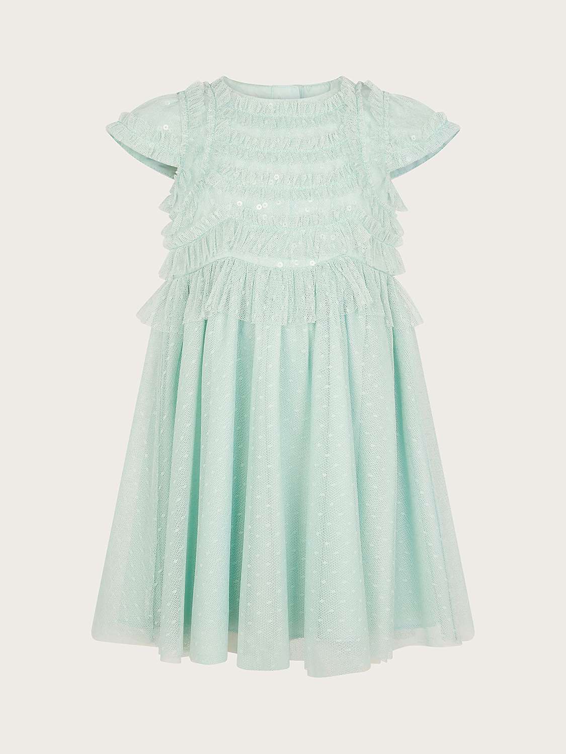 Buy Monsoon Baby Truth Ruffle Occasion Dress Online at johnlewis.com