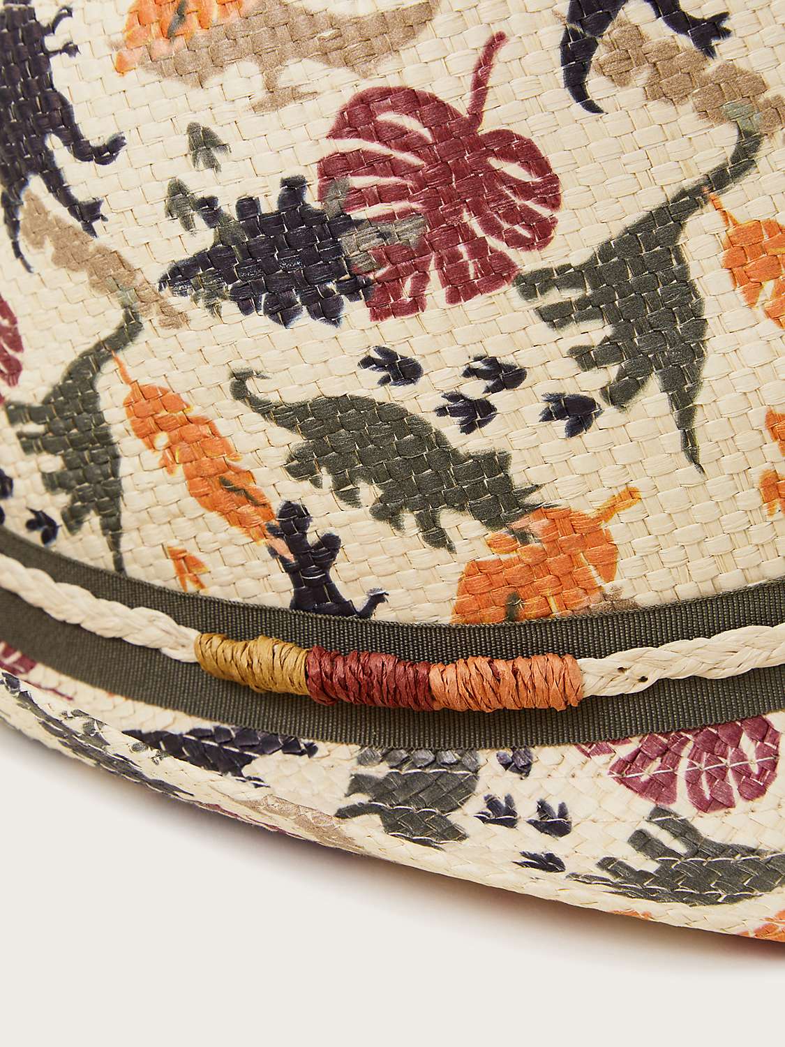 Buy Monsoon Kids' Dino Print Trilby Hat, Multi Online at johnlewis.com