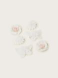 Monsoon Kids' Bridesmaid Flower & Butterfly Hair Clips, Pack of Six, Ivory