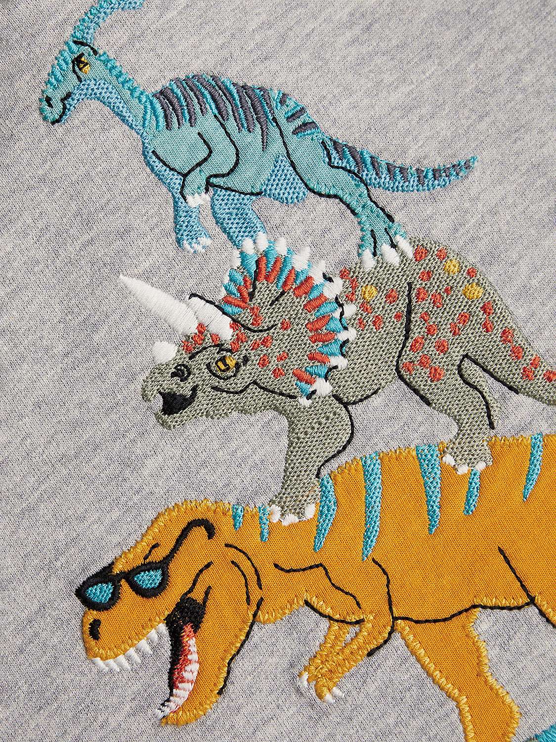 Buy Monsoon Kids' Dino Hoodie, Grey Online at johnlewis.com