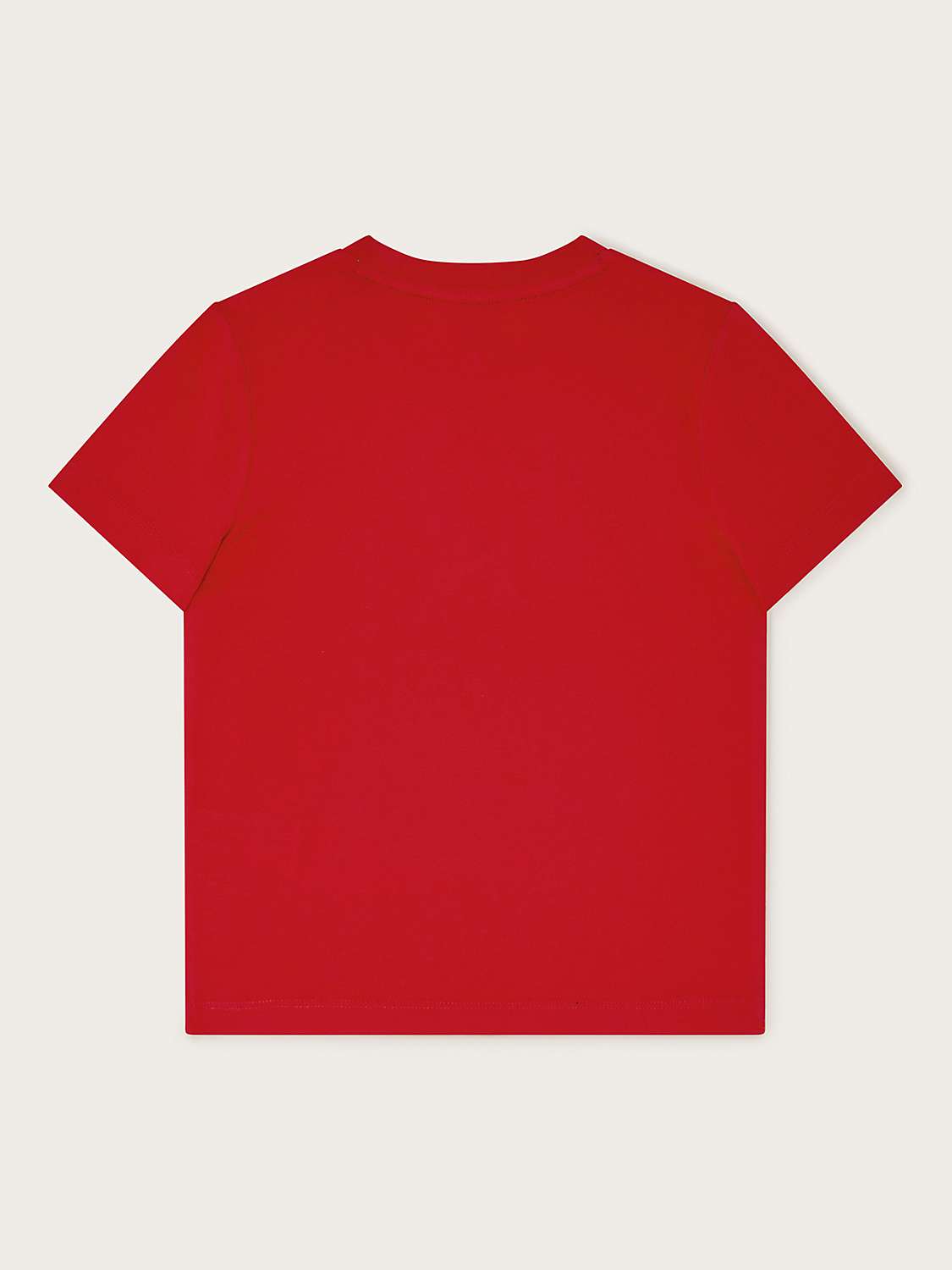 Buy Monsoon Kids' Cotton Dog T-Shirt, Red Online at johnlewis.com