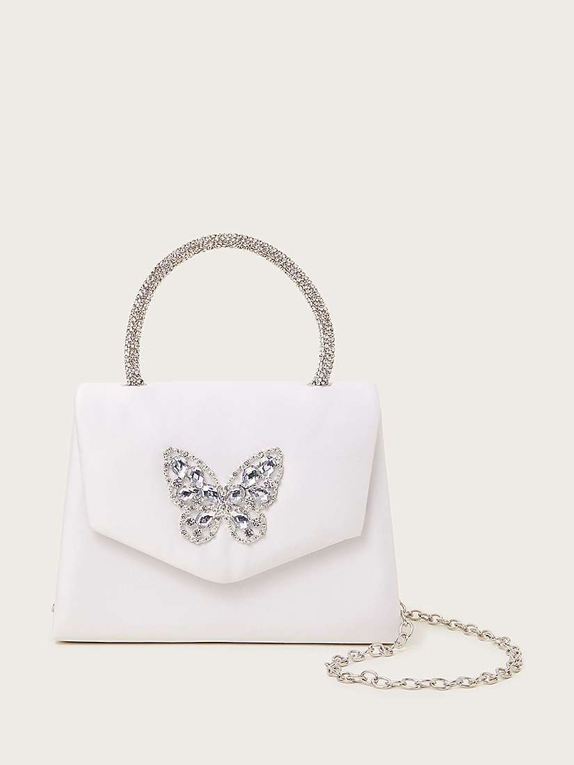 Buy Monsoon Kids' Sparkle Butterfly Bridesmaid Bag, Ivory Online at johnlewis.com
