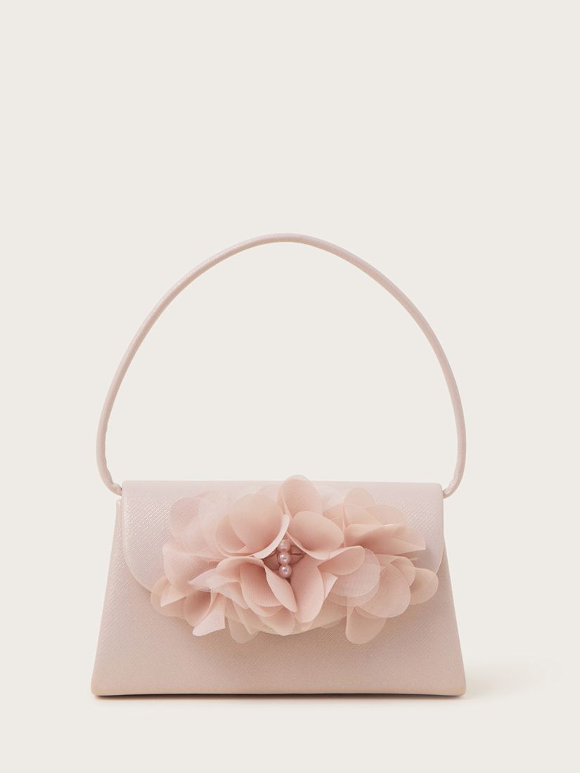 Buy Monsoon Kids' Pearl Bow Bridesmaid Bag, Pink Online at johnlewis.com