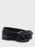 Hobbs Lexi Leather Knotted Belt, Navy, Navy