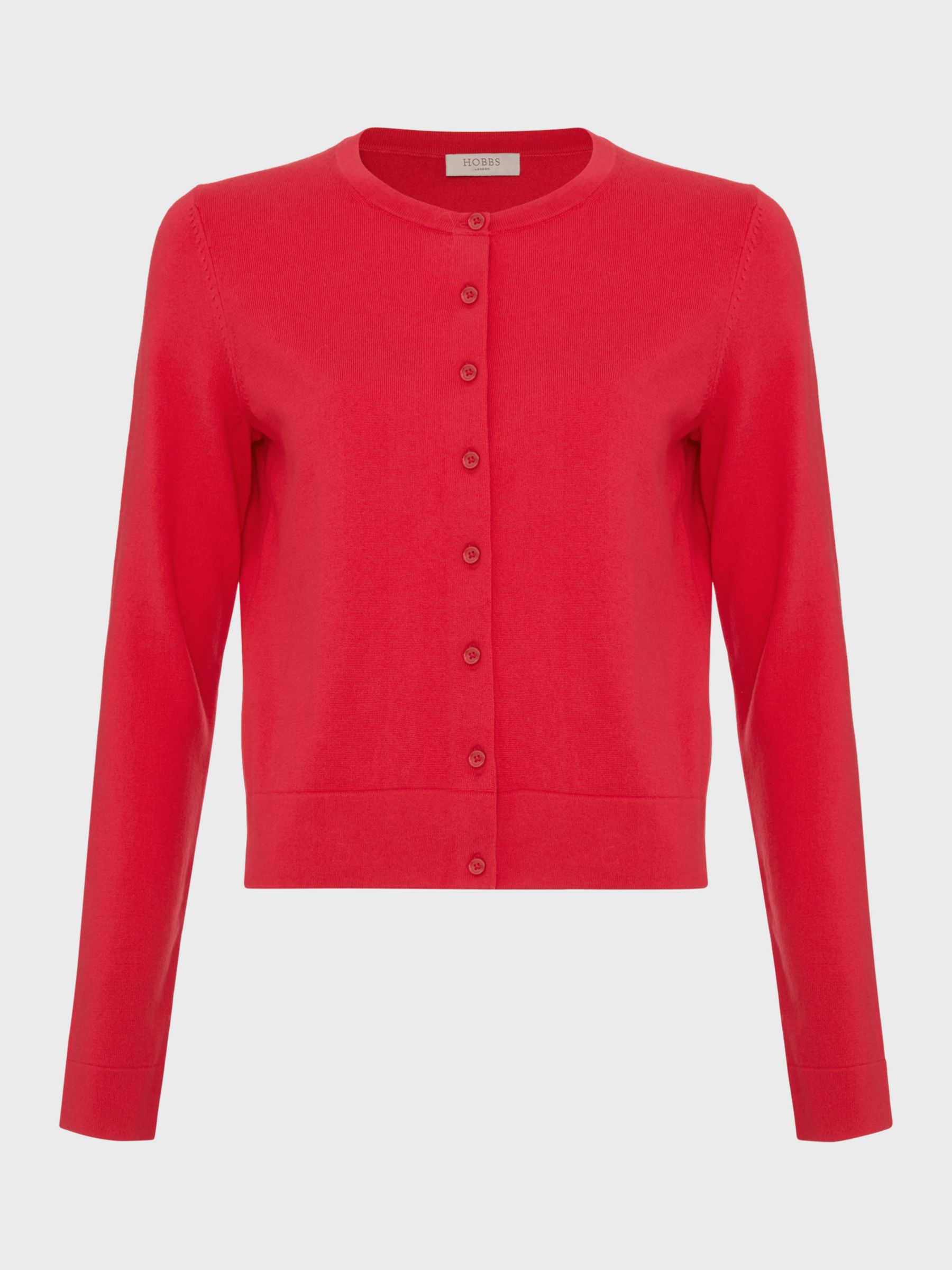 Buy Hobbs Michelle Cotton Blend Cardigan Online at johnlewis.com