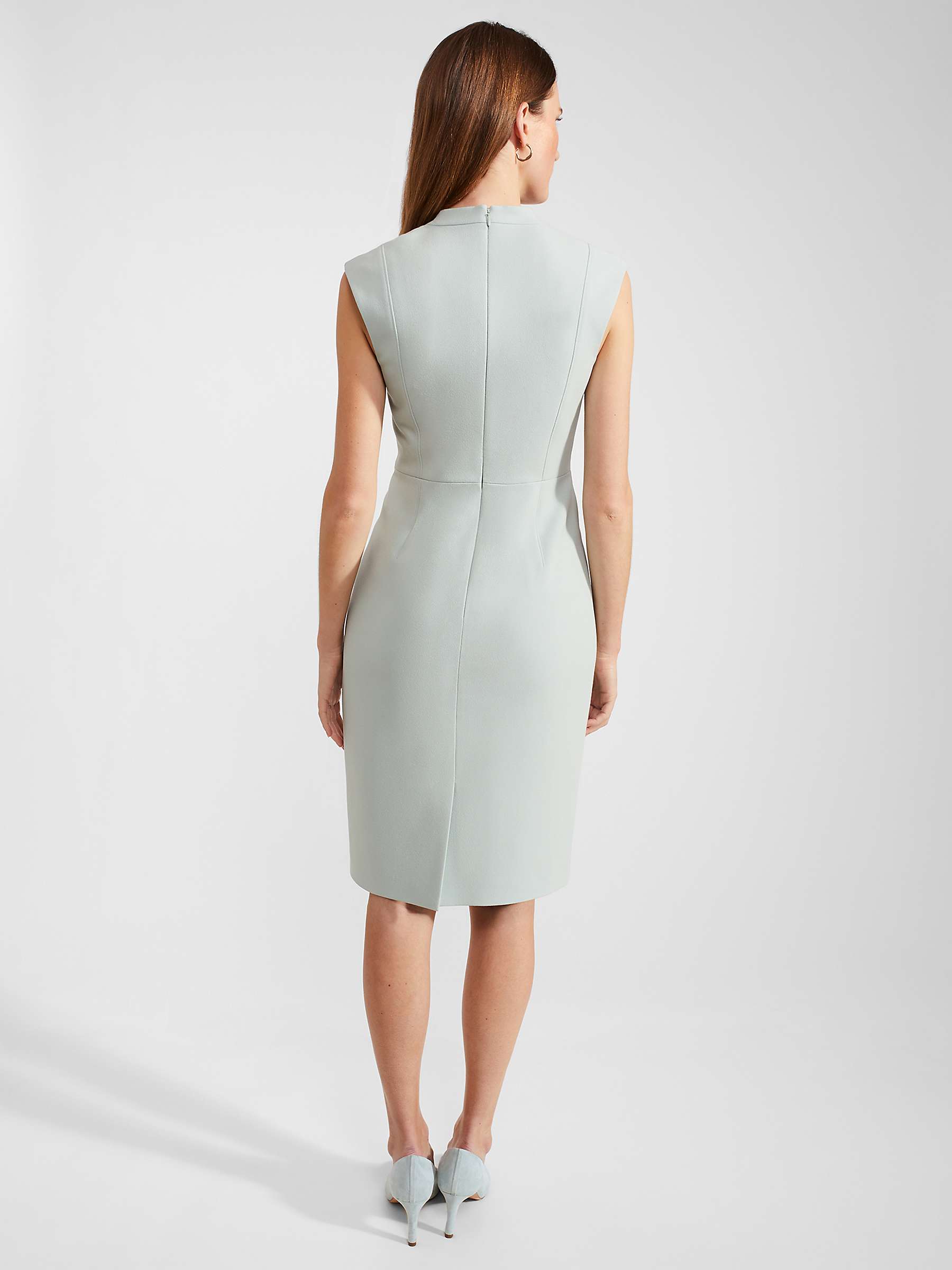 Buy Hobbs Olivia Sheath Dress, Sage Green Online at johnlewis.com