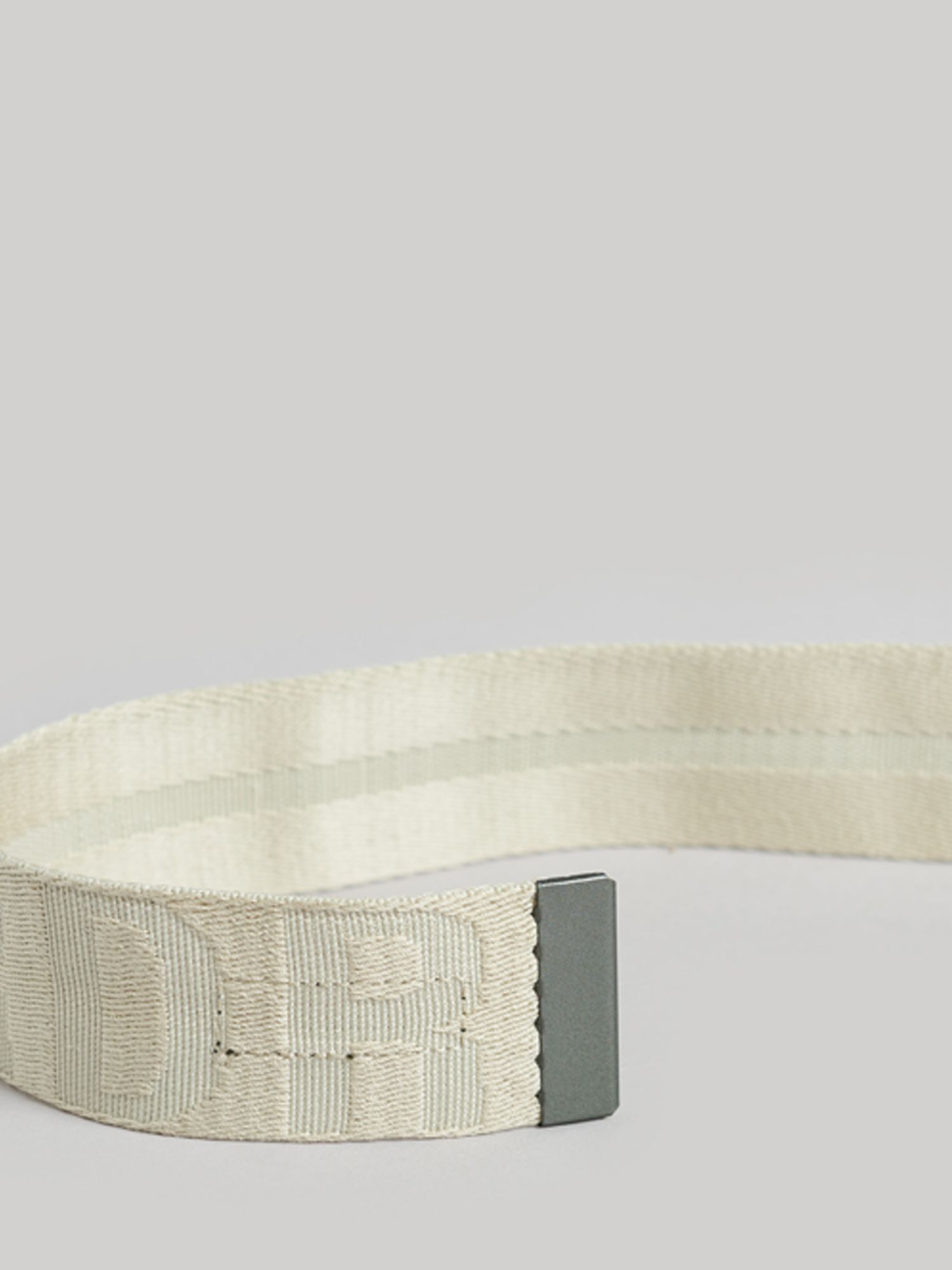 Superdry Webbing Belt, Pelican Beige, One Size