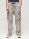Superdry Low Rise Utility Trousers, Opal Grey