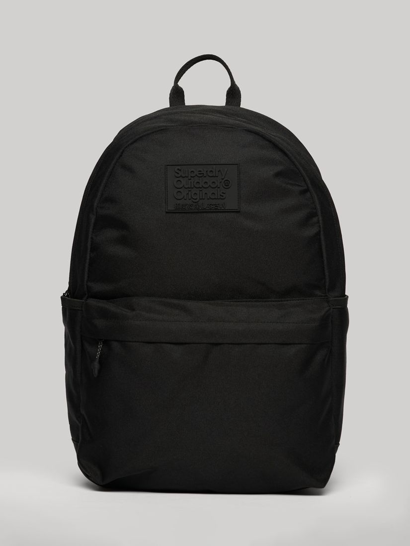 Superdry Classic Montana Backpack, Black at John Lewis & Partners