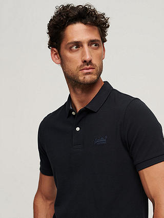 Superdry Classic Pique Polo Shirt, Eclipse Navy