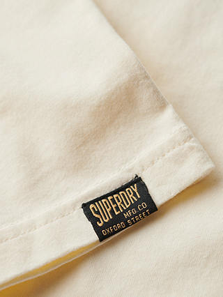 Superdry Classic Vintage Logo Heritage Vest, Cream