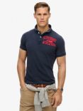 Superdry Vintage Athletic Polo Shirt, Navy