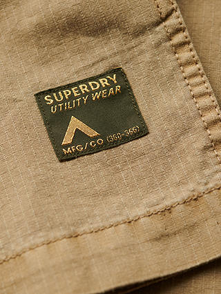Superdry Military Long Sleeve Shirt, Sand Brown