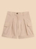 White Stuff Kids' Colette Cargo Shorts, Light Natural